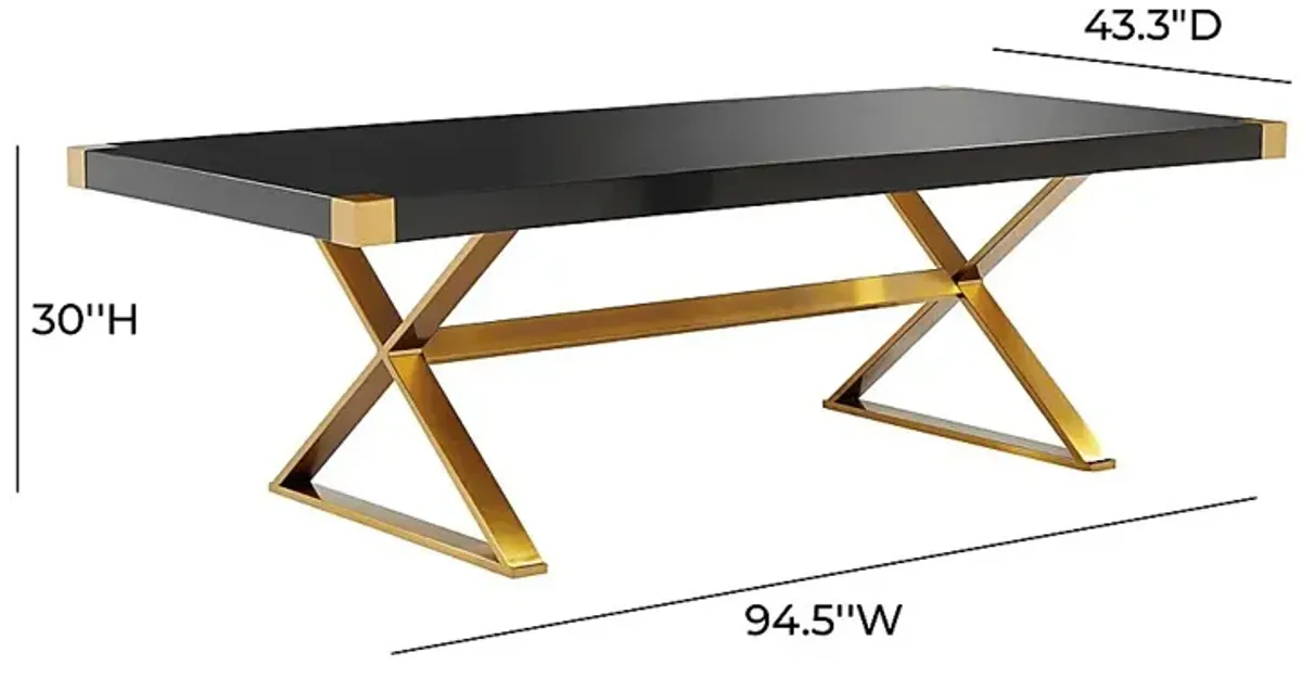 Acadamie Black Dining Table