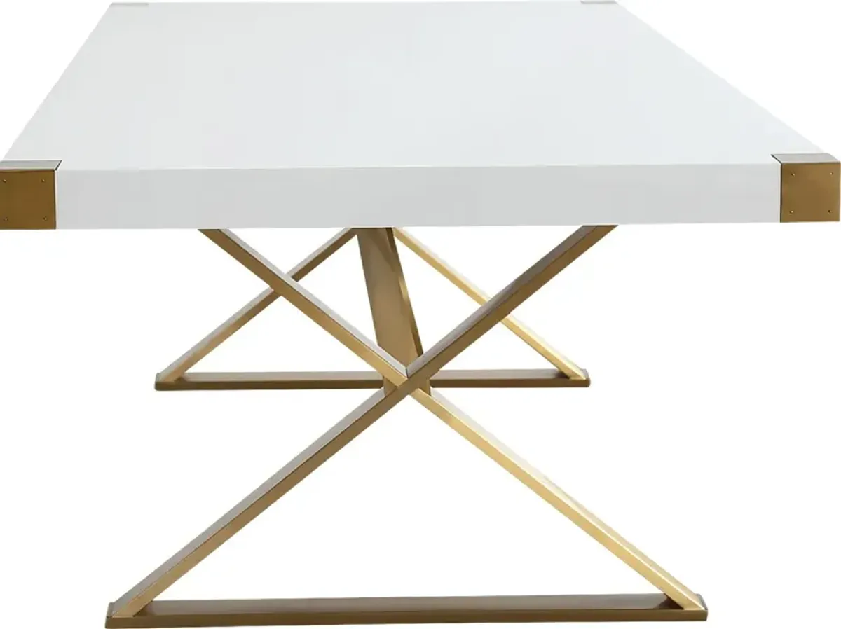 Acadamie White Dining Table