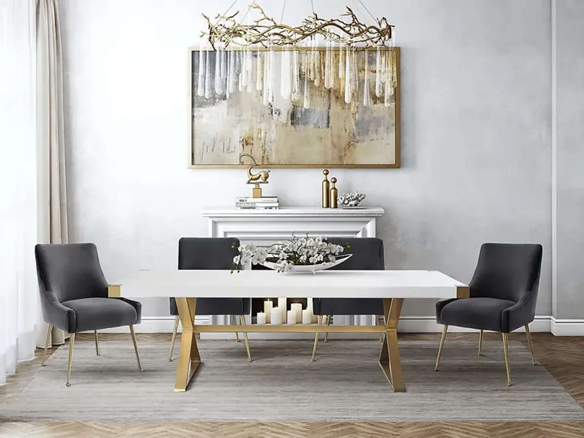 Acadamie White Dining Table