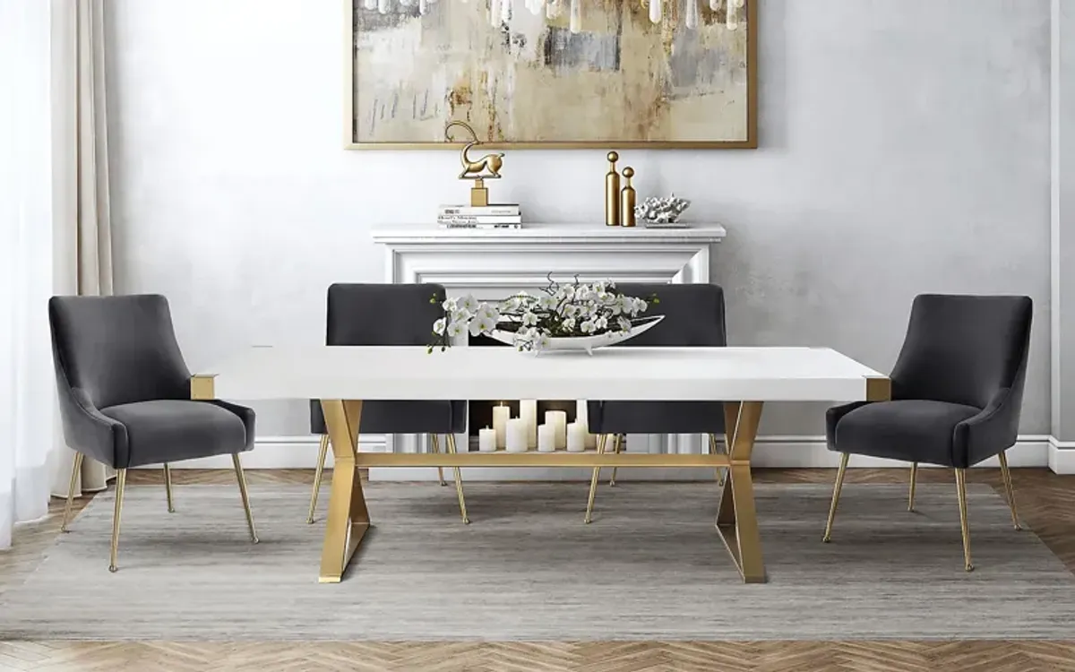 Acadamie White Dining Table