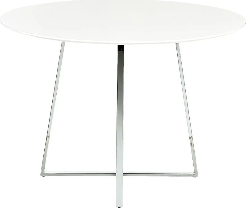 Ovalla III White Dining Table