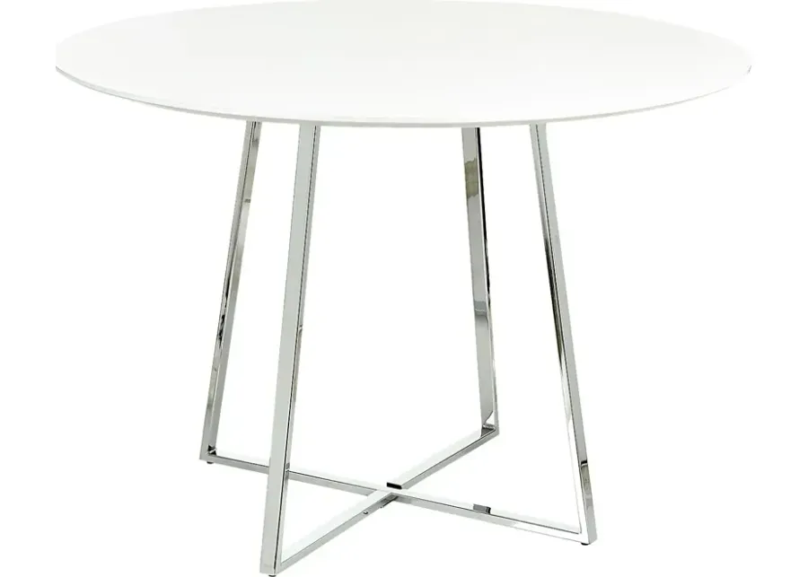 Ovalla III White Dining Table