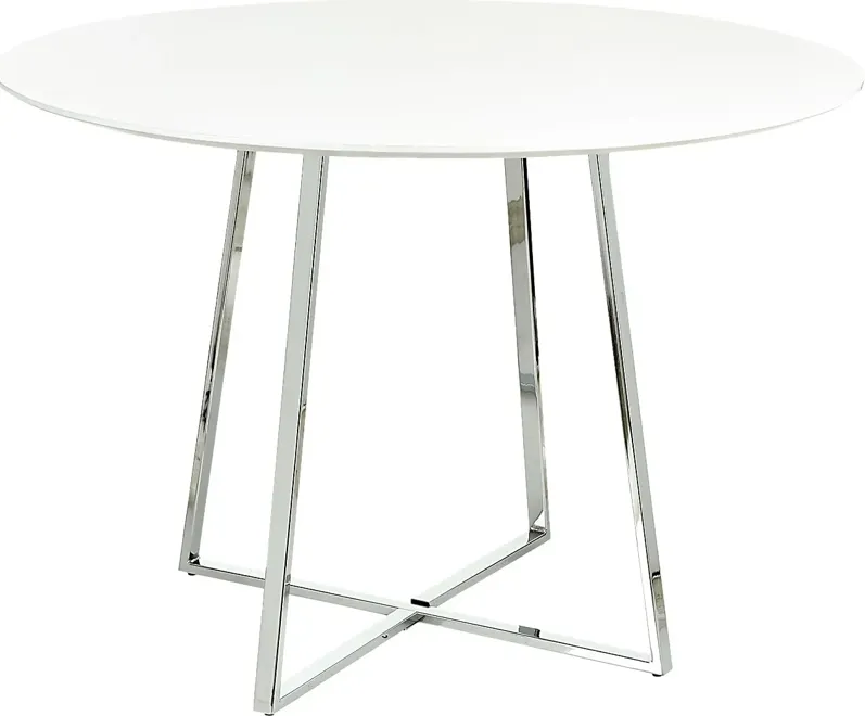 Ovalla III White Dining Table