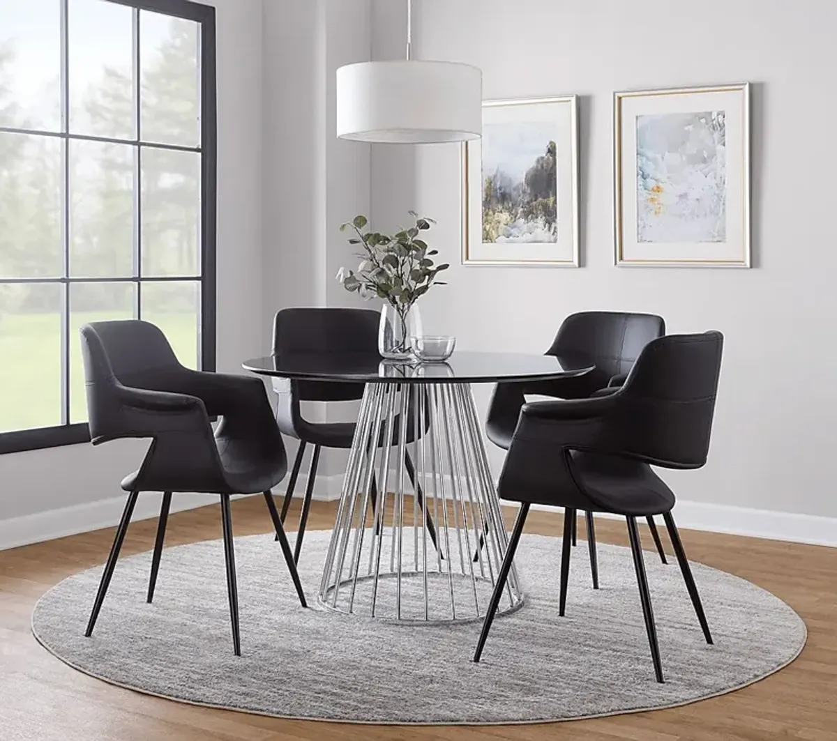 Ziercher II Black Dining Table