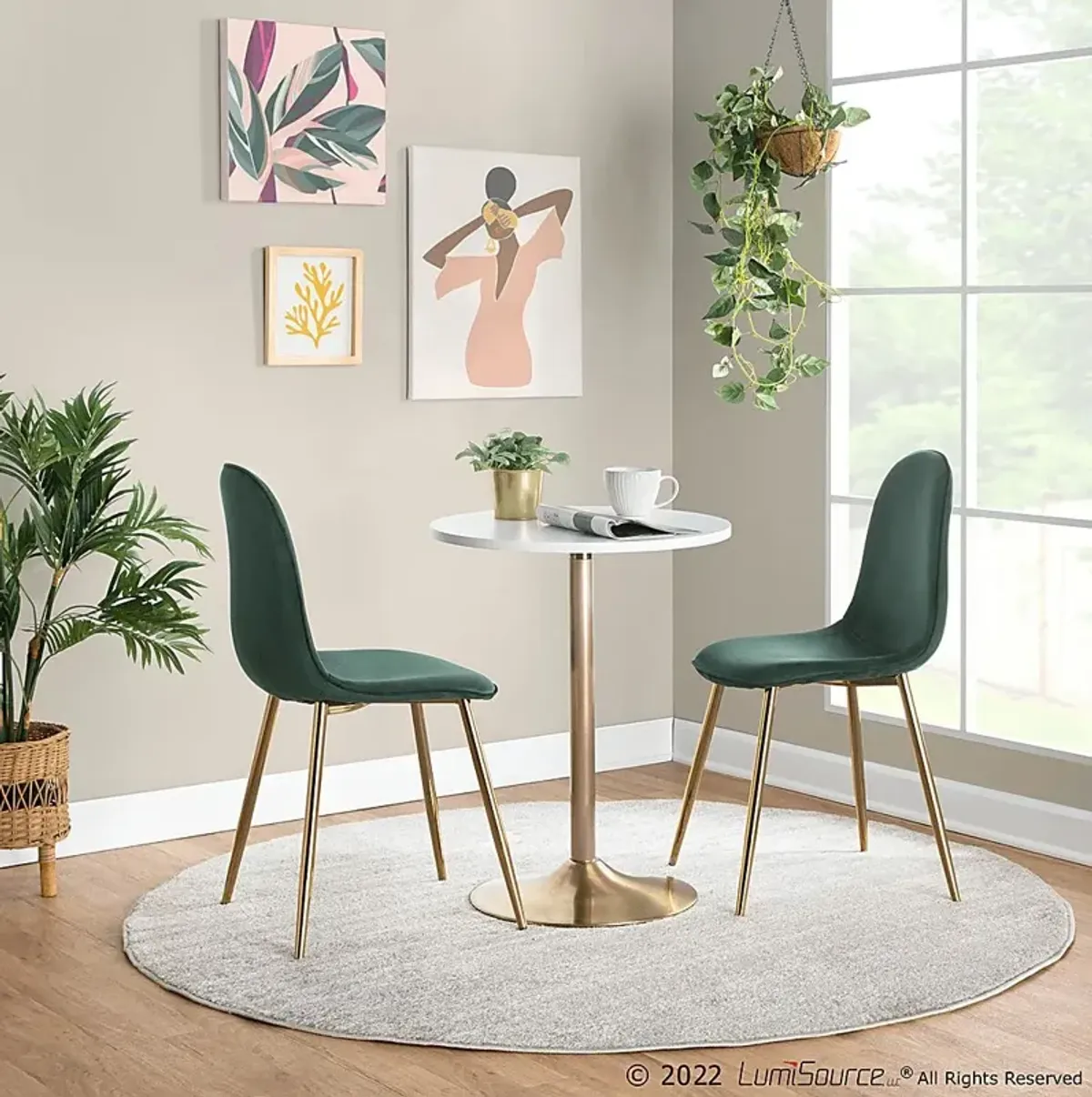 Stillforrest White Adjustable Dining Table