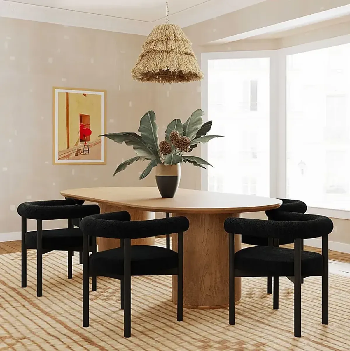 Fritcha Brown Dining Table