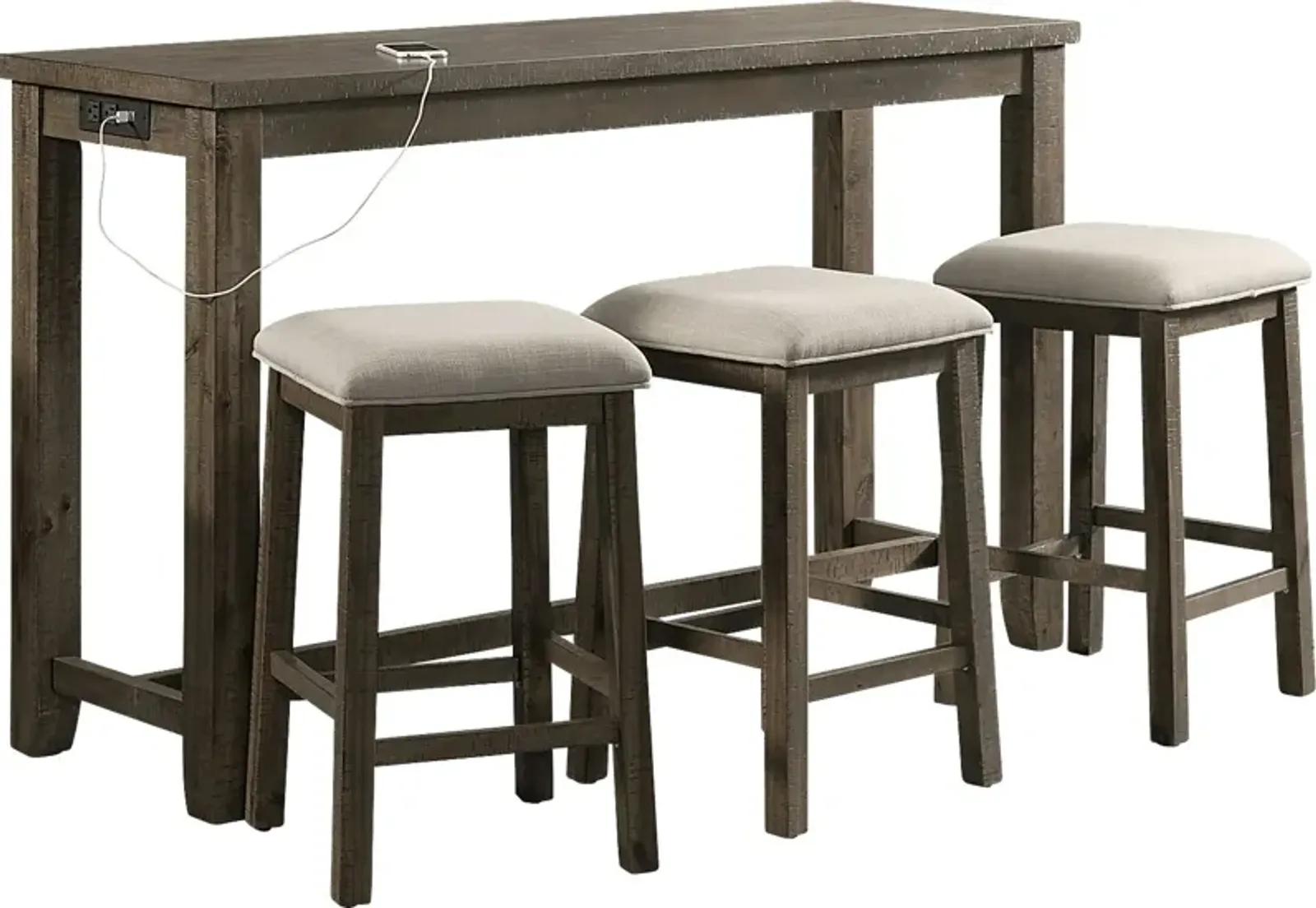 Ampezo Gray Bar Table with Stools