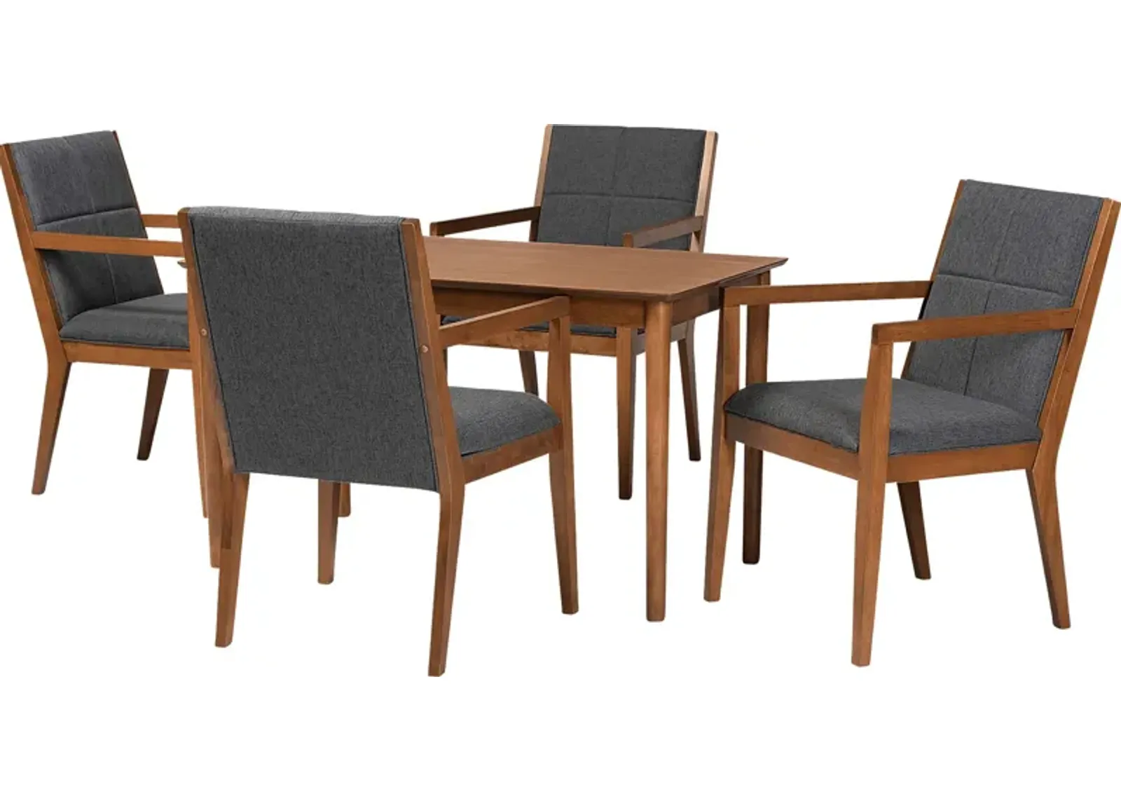 Vanehu Dark Gray 5 Pc Dining Set