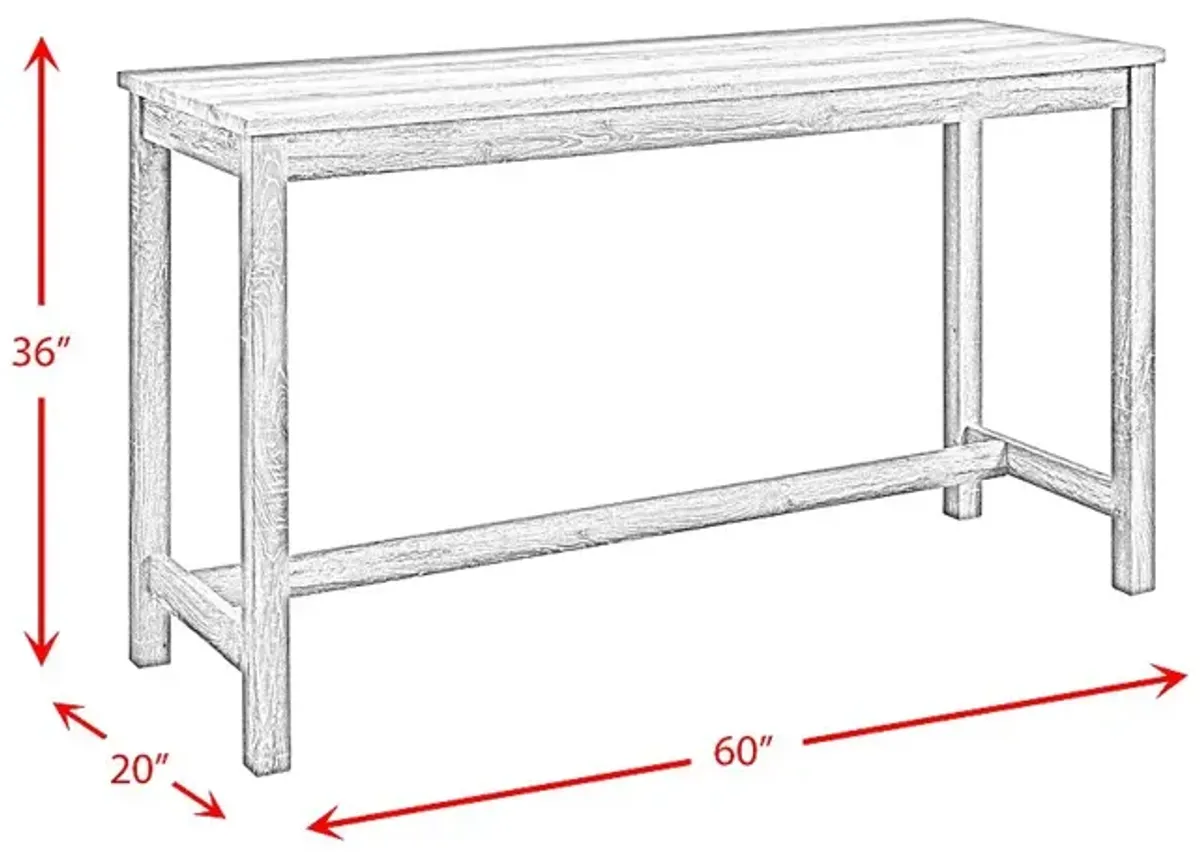 Amepela Gray 4 Pc Bar Height Table Set