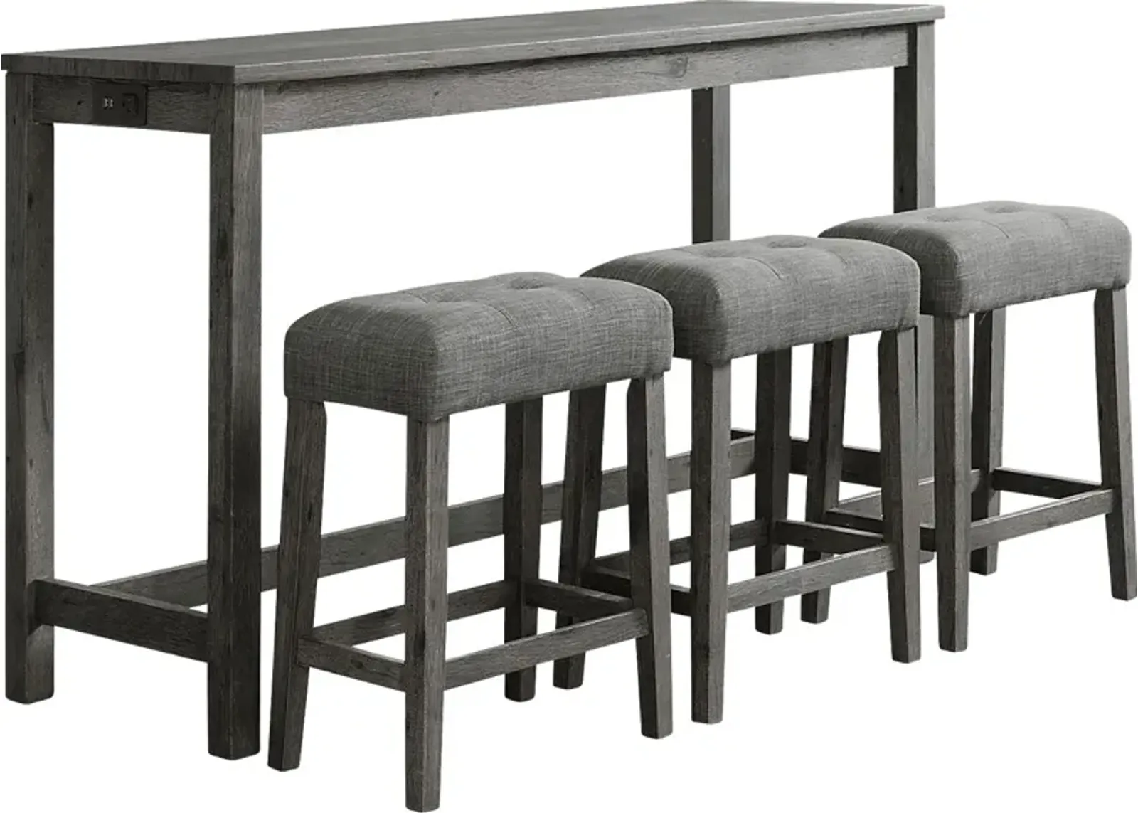 Enoka Charcoal 3 Pc Dining Table Set