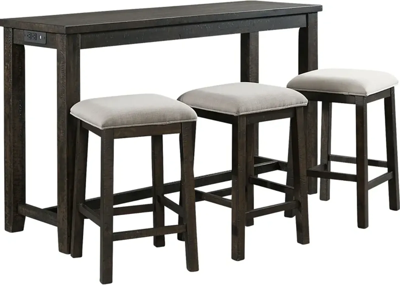 Winic Brown 4 Pc Dining Table Set