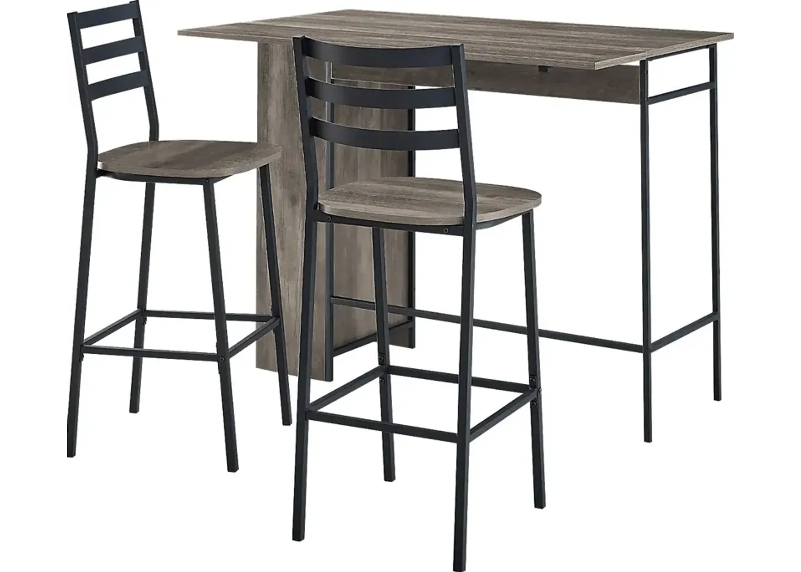 Burton Street Gray 3 Pc Counter Height Table Set