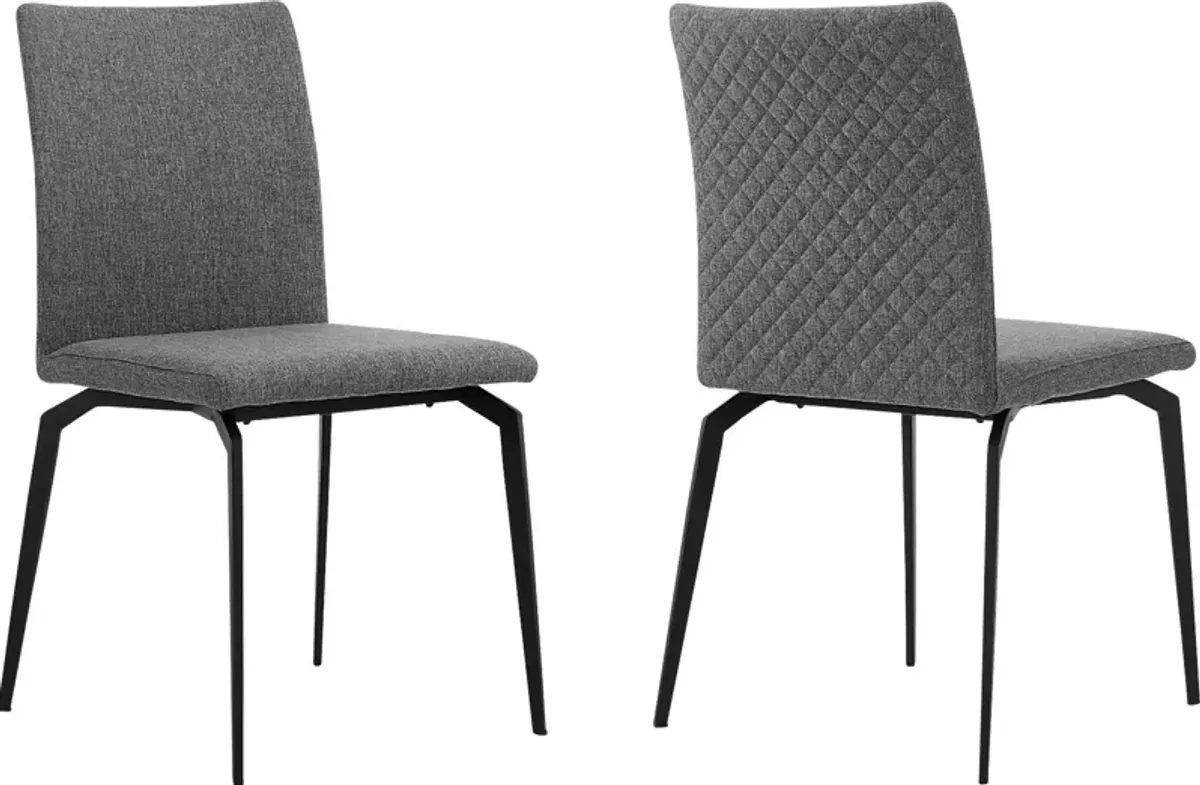 Hayla Gray Dining Chair, Set of 2