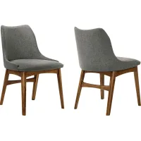 Aidnelle Charcoal Dining Chair, Set of 2
