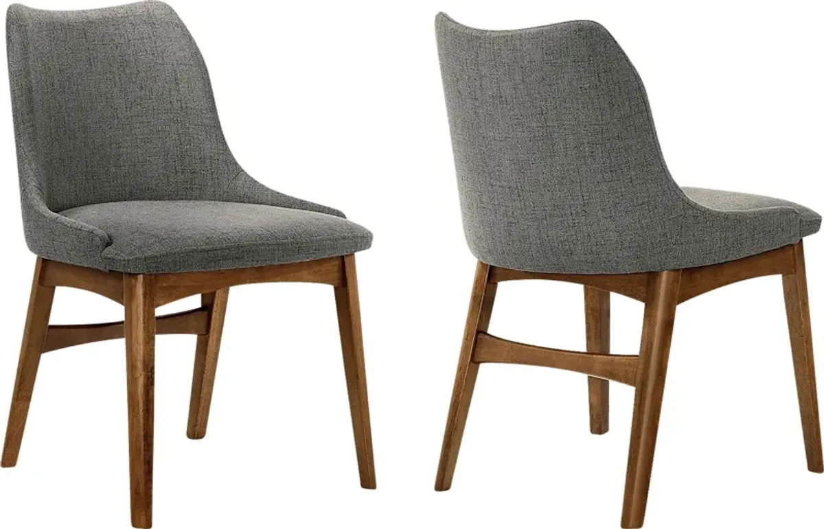 Aidnelle Charcoal Dining Chair, Set of 2