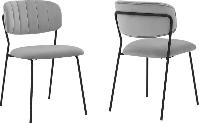 Carisaelle Gray Dining Chair, Set of 2
