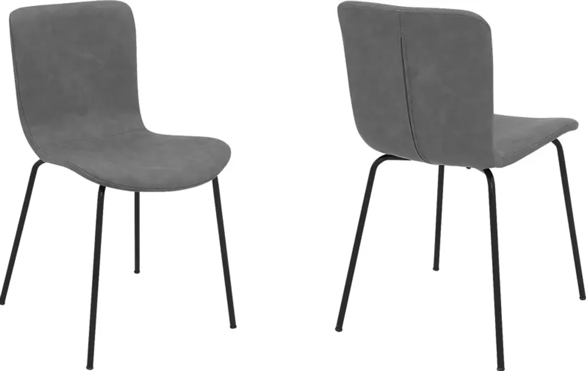 Finianne Dark Gray Dining Chair, Set of 2