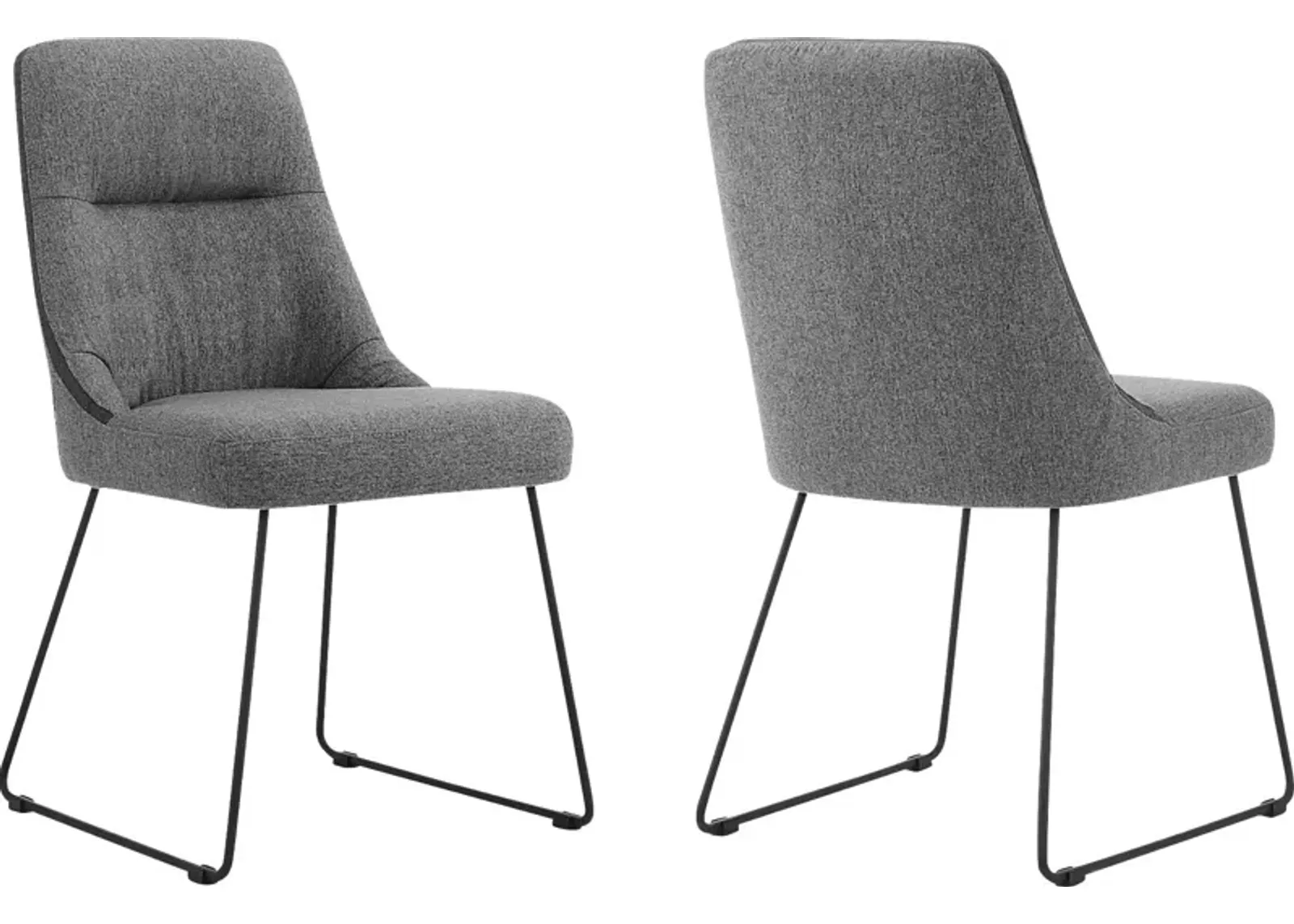 Quinnlane Gray Dining Chair, Set of 2