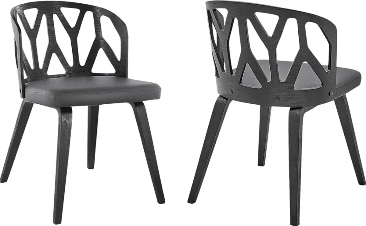 Ryaelle Gray Dining Chair, Set of 2