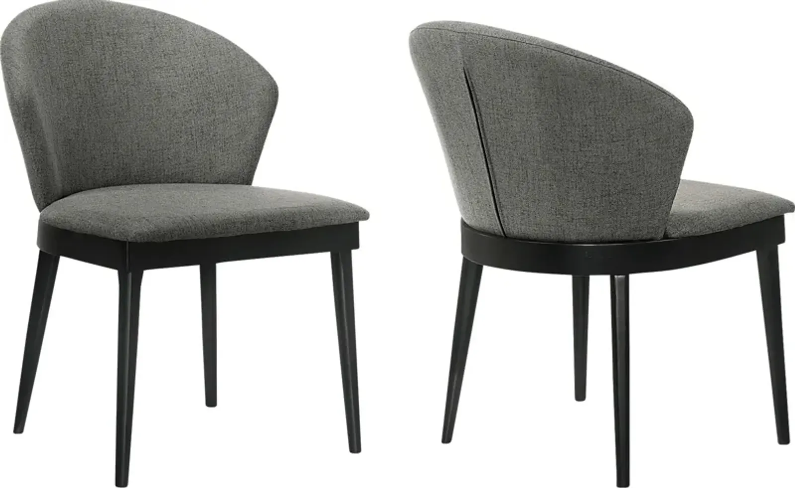 Meralyn II Charcoal Dining Chair, Set of 2