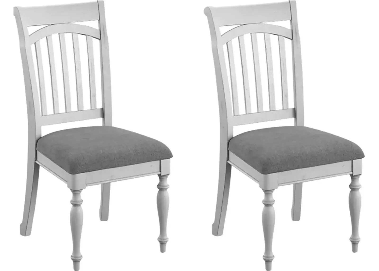 Luchars Gray Dining Chair, Set of 2