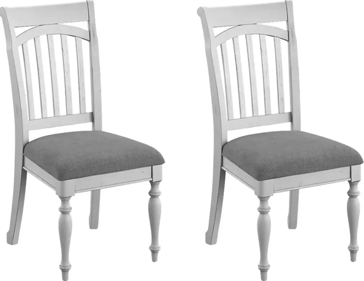 Luchars Gray Dining Chair, Set of 2