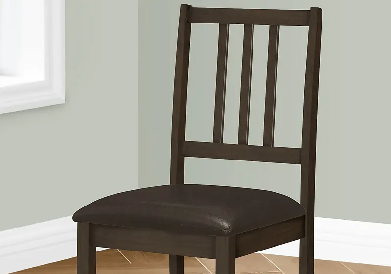 Teegreen Brown Dining Chair, Set of 2