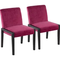 Dobester I Pink Side Chair, Set of 2