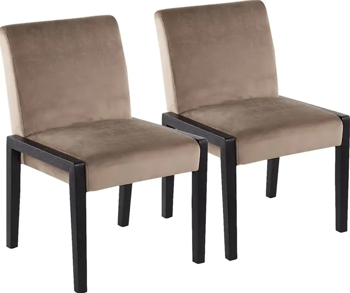 Dobester I Brown Side Chair, Set of 2