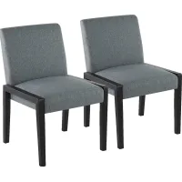 Dobester I Light Teal Side Chair, Set of 2