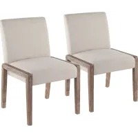 Dobester II Cream Side Chair, Set of 2
