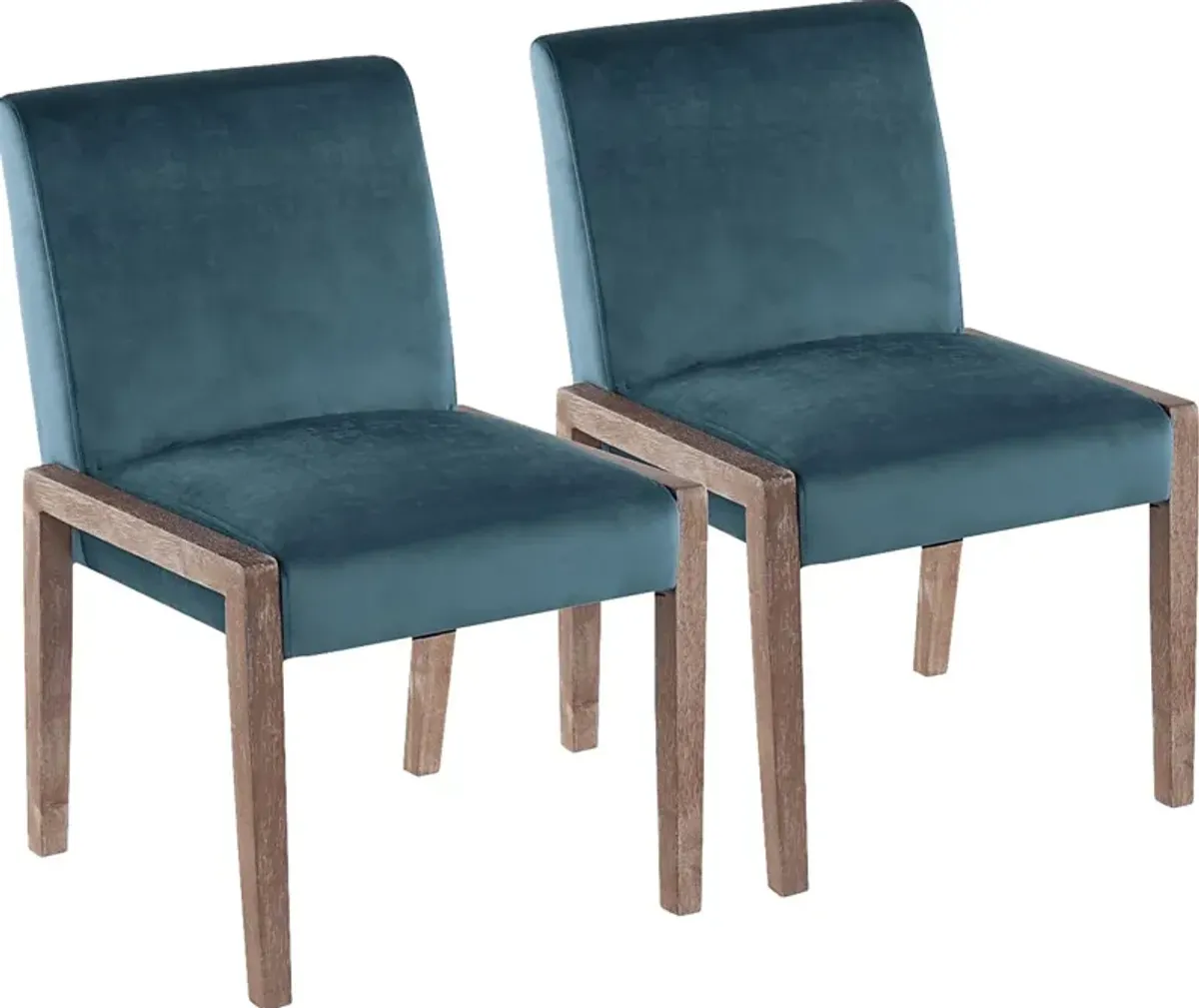 Dobester II Teal Side Chair, Set of 2