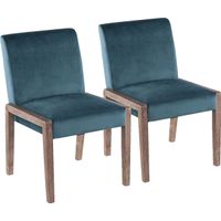 Dobester II Teal Side Chair, Set of 2