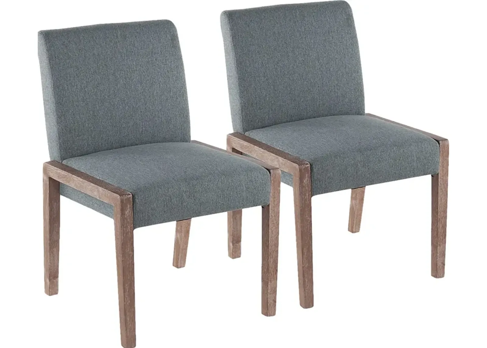 Dobester II Light Teal Side Chair, Set of 2