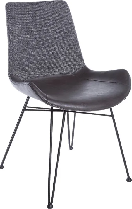 Heidiway Dark Gray Side Chair, Set of 2