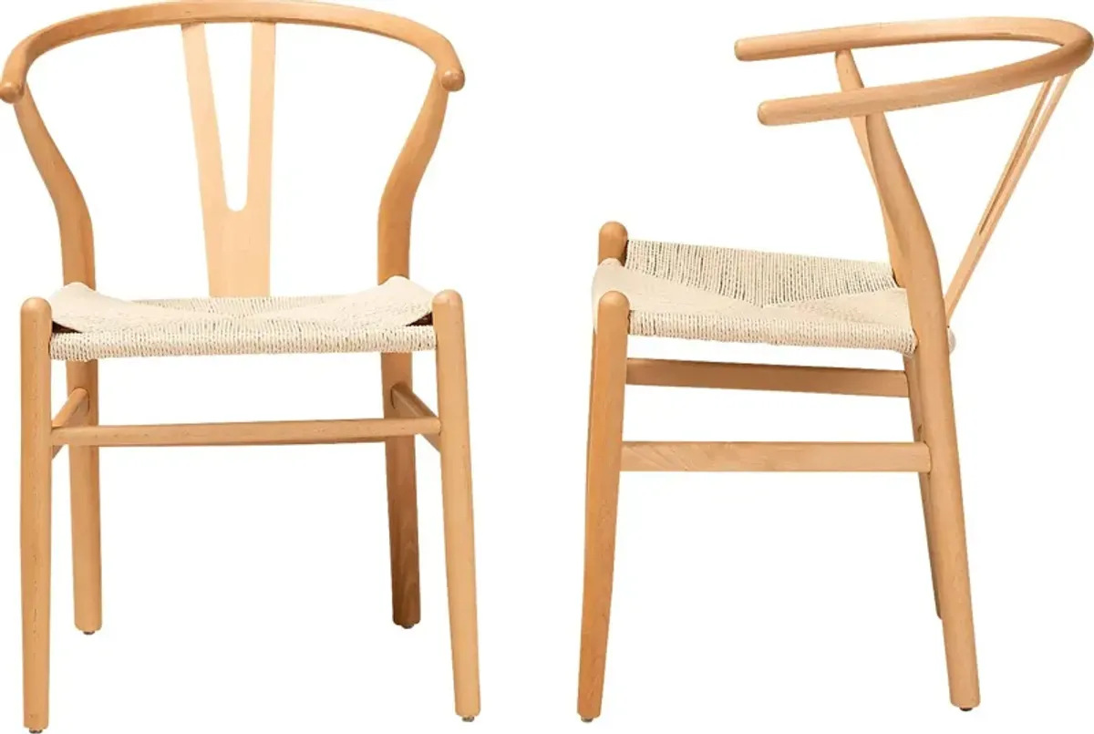 Boilvin Brown Side Chair, Set of 2