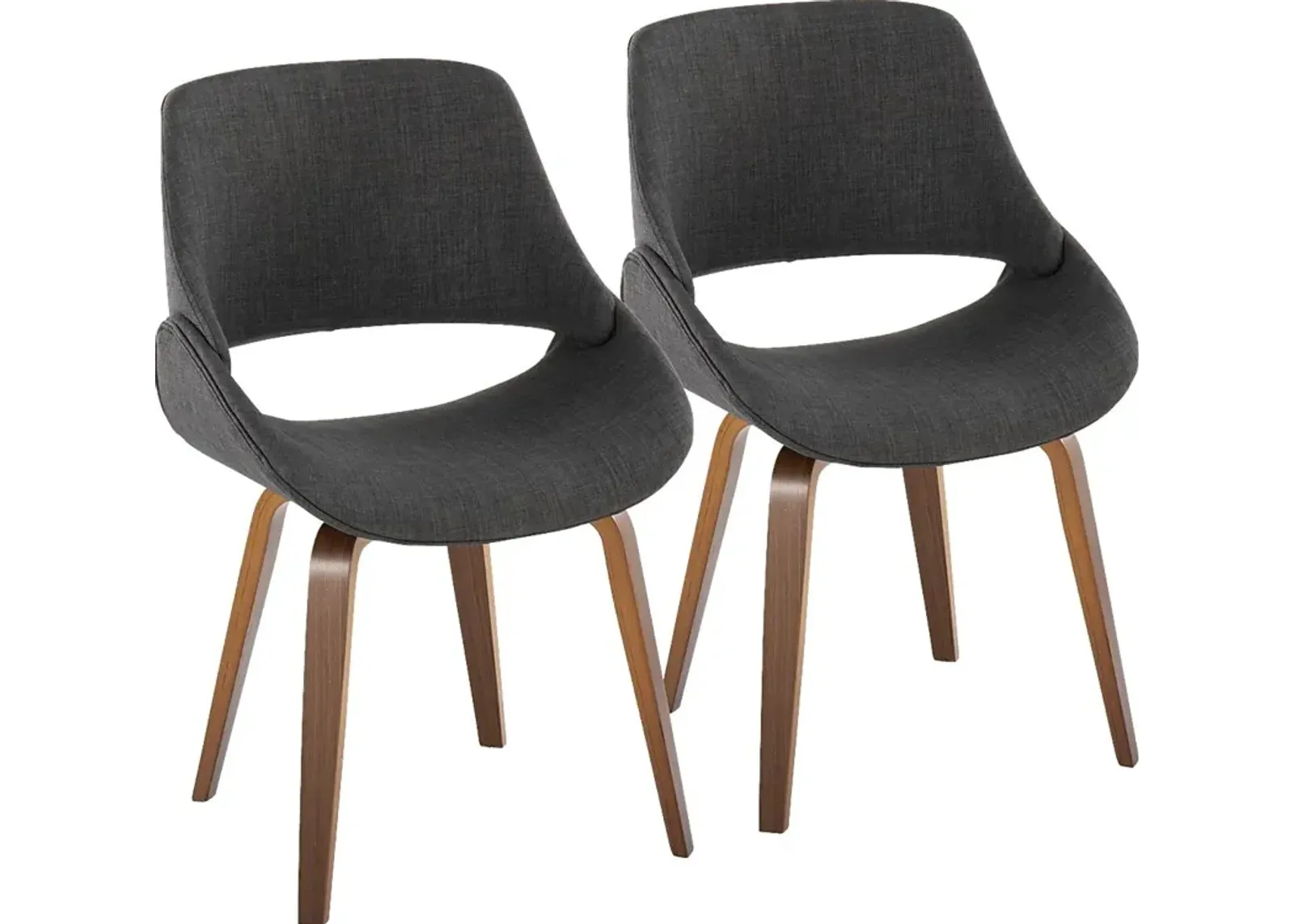 Harless Charcoal Side Chair, Set of 2