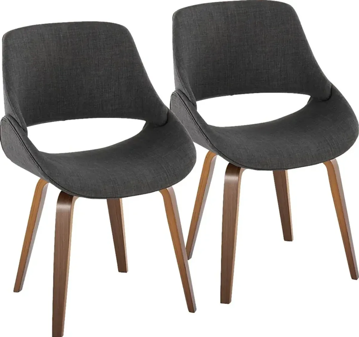 Harless Charcoal Side Chair, Set of 2