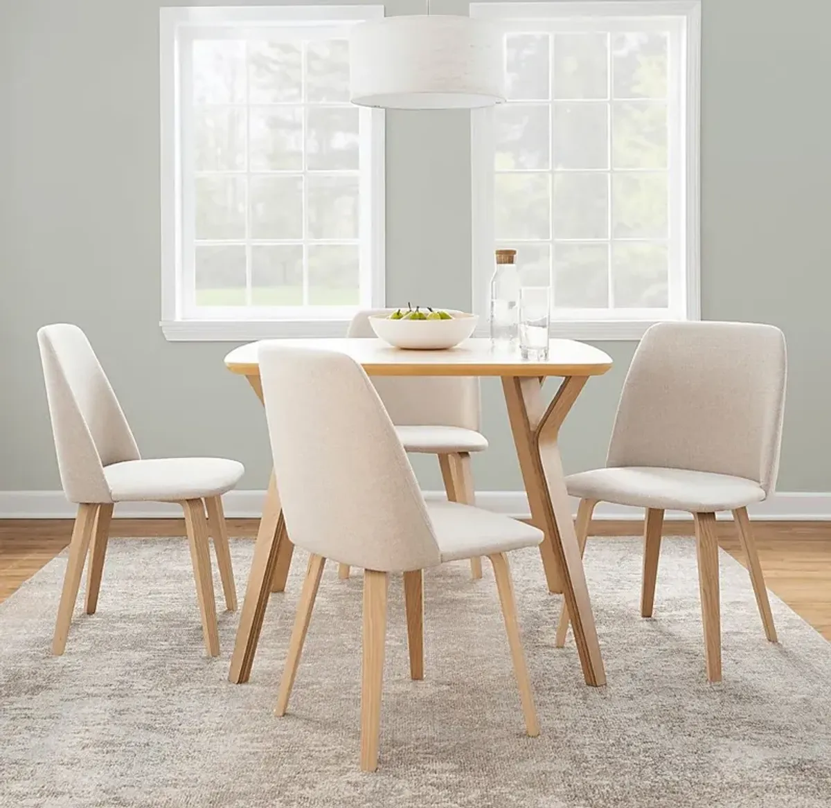 Verawood I Cream Dining Chair, Set of 2