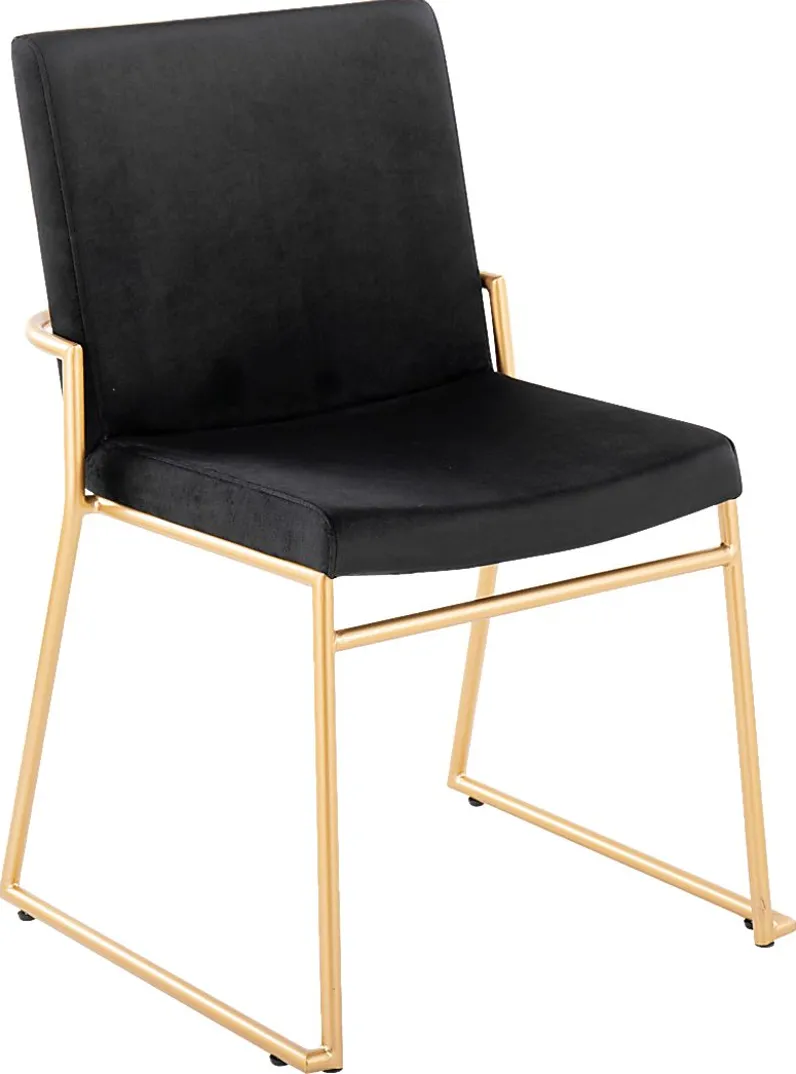 Powhatan II Black Dining Chair, Set of 2