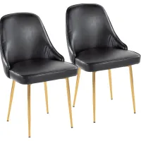 Clovis I Black Dining Chair, Set of 2