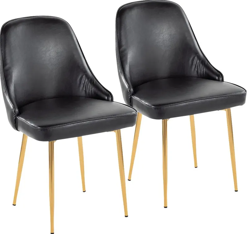 Clovis I Black Dining Chair, Set of 2