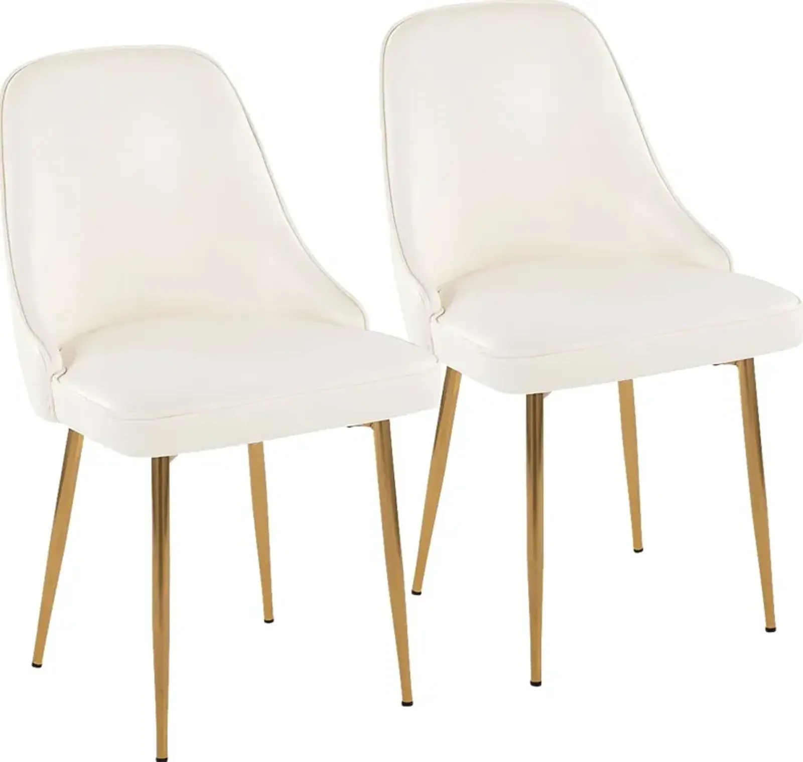 Clovis I White Dining Chair, Set of 2