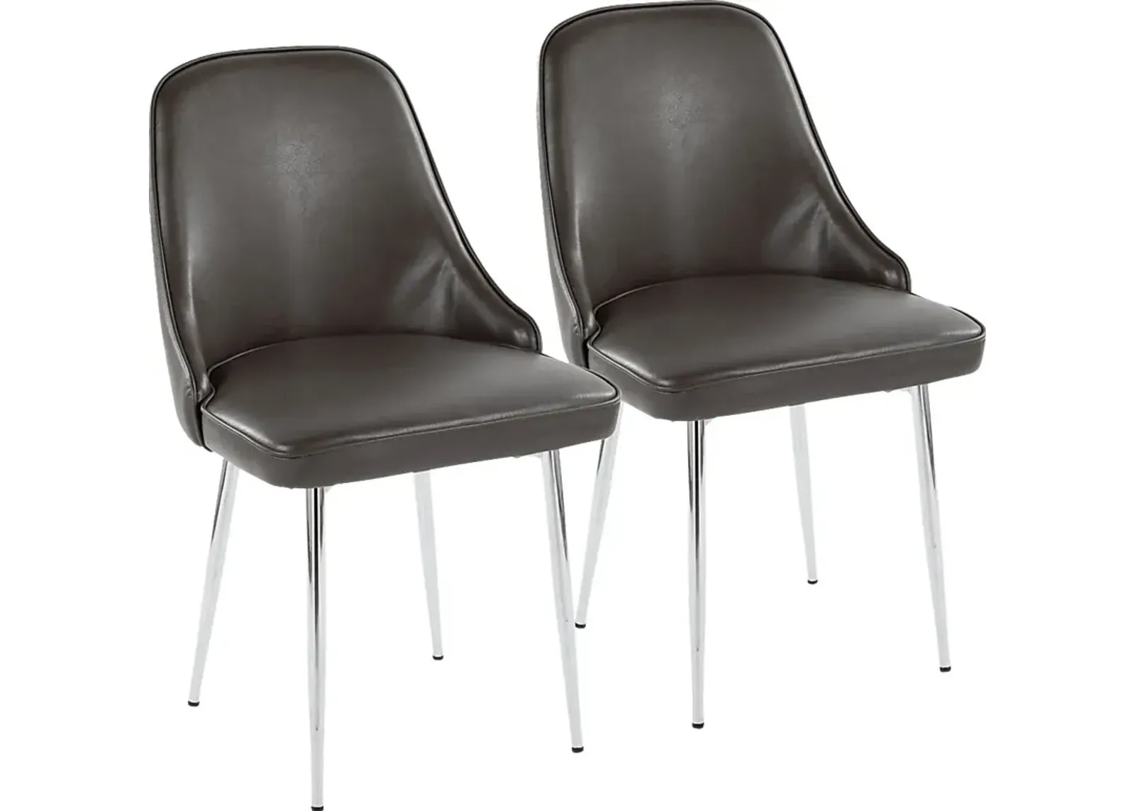 Clovis II Gray Dining Chair, Set of 2