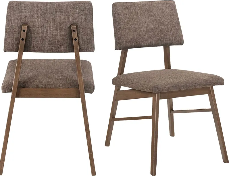 Monteith Brown Side Chair, Set of 2