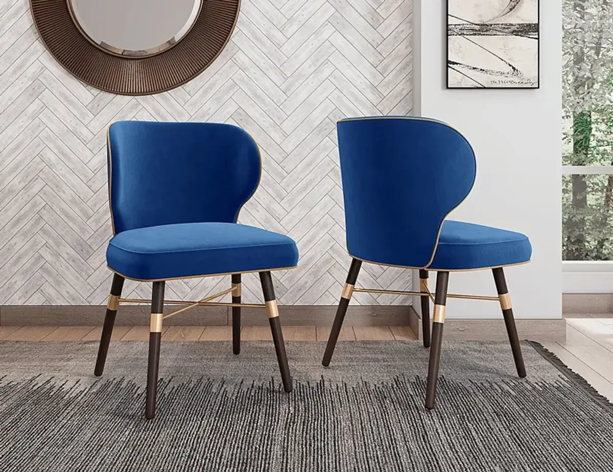 Strineway Blue Side Chair, Set of 2