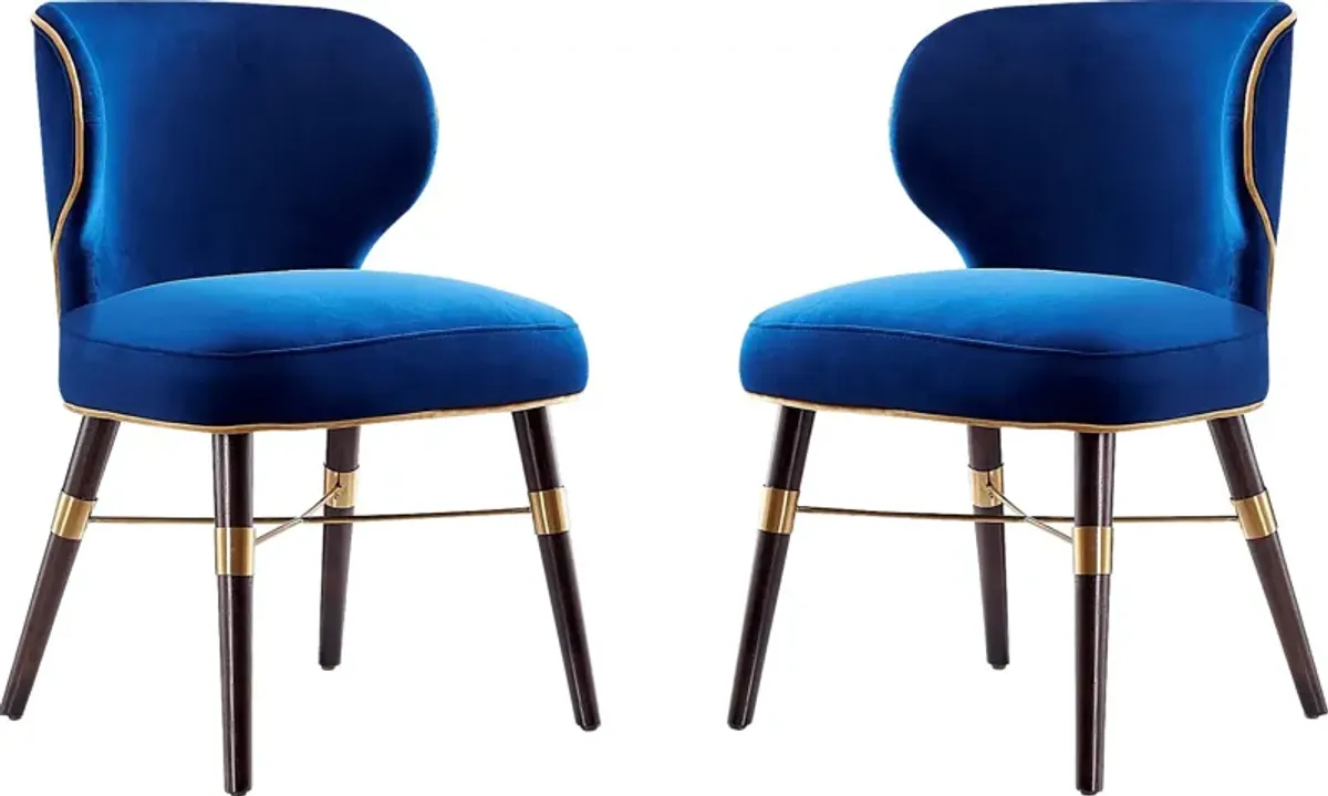 Strineway Blue Side Chair, Set of 2