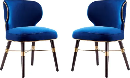 Strineway Blue Side Chair, Set of 2