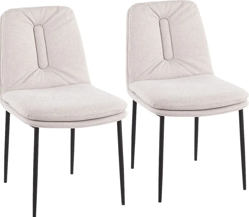 Kraemar Cream Side Chair, Set of 2