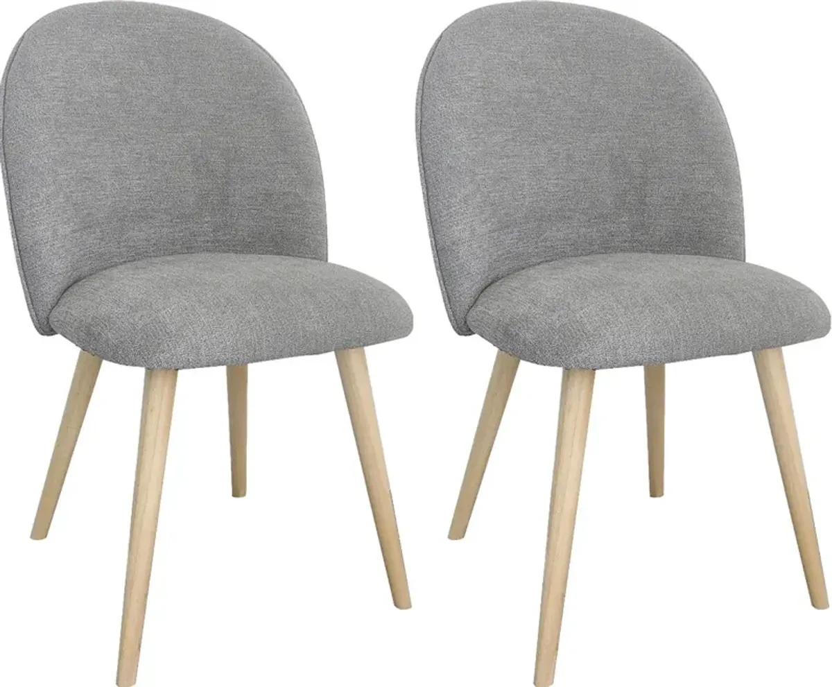 Yeomanns Gray Dining Chair, Set of 2